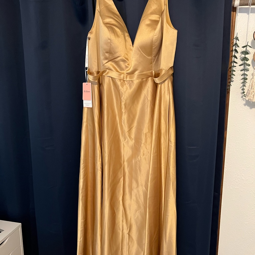 Gold Bridesmaids Dress-Never Worn